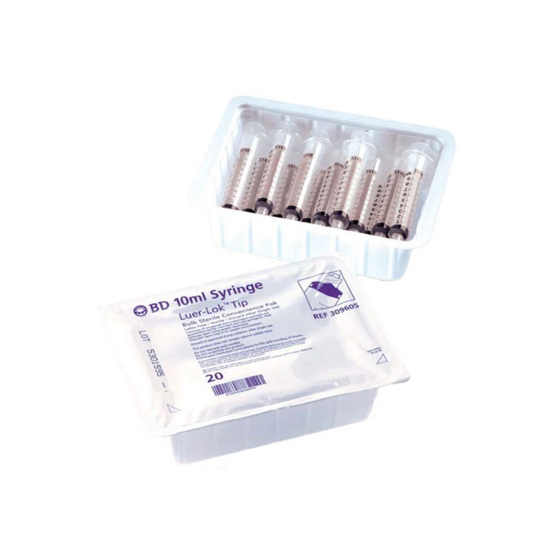BD 3ml Luer-Lok Tip Syringe Convenience Tray 300/bx 309702