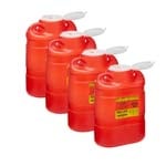 BD Guardian Multi-Use 1-Piece Sharps Collector Red 305490 Case of 4 thumbnail
