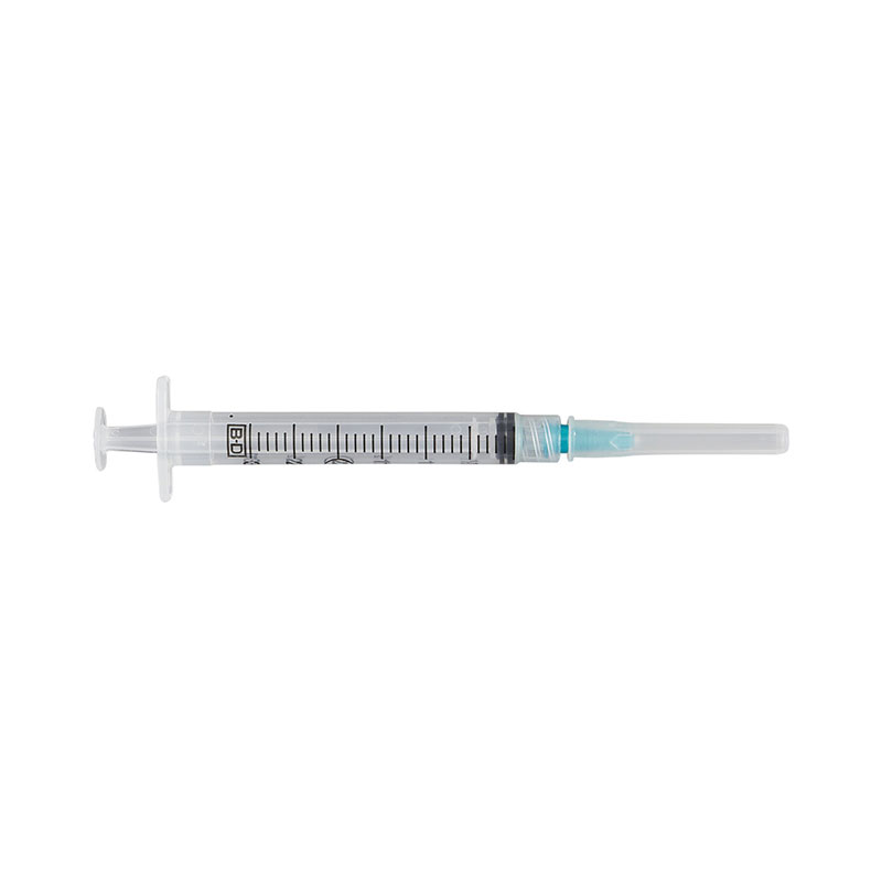 BD Luer-Lok General Use Syringe w/3 ml 23 Gauge 1" Turquoise 100/bx