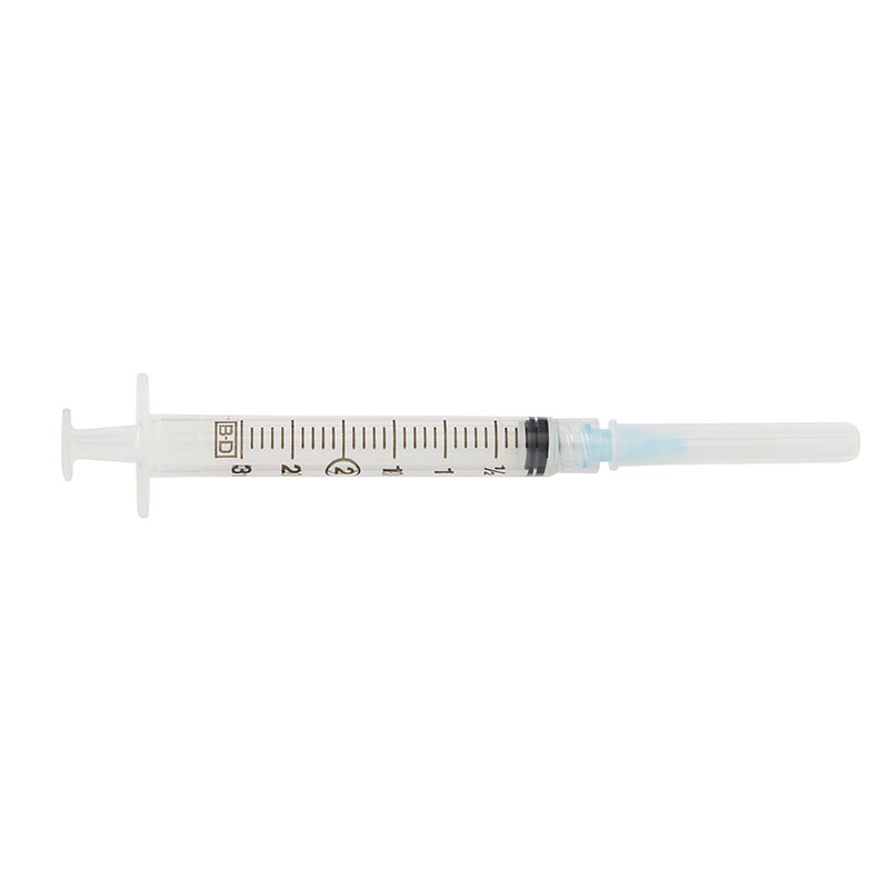 BD Luer-Lok General Use Syringe w/3 ml 25 Gauge 5/8 inch Blue 100/bx