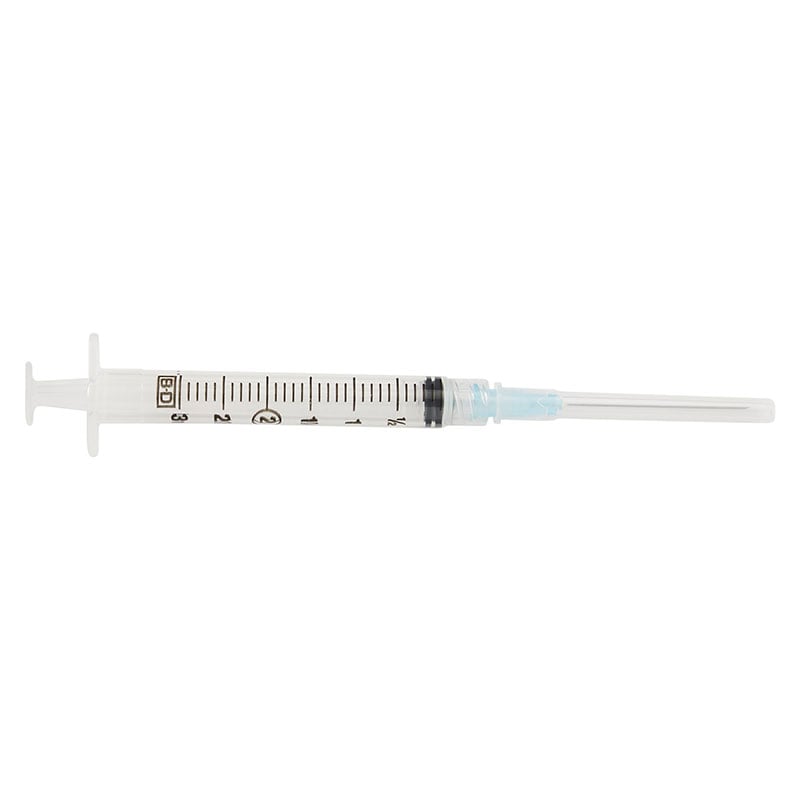BD Luer-Lok General Use Syringe w/3 ml 25 Gauge 1 1/2" Blue 100/bx