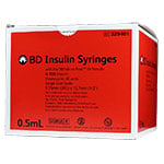 BD U 100 Syringes Micro Fine Needle 28G 100 per box thumbnail