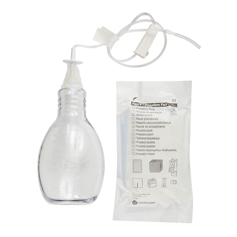 BD Pleurx Drainage Kit with 1000ml Vacuum Bottle Case of 10