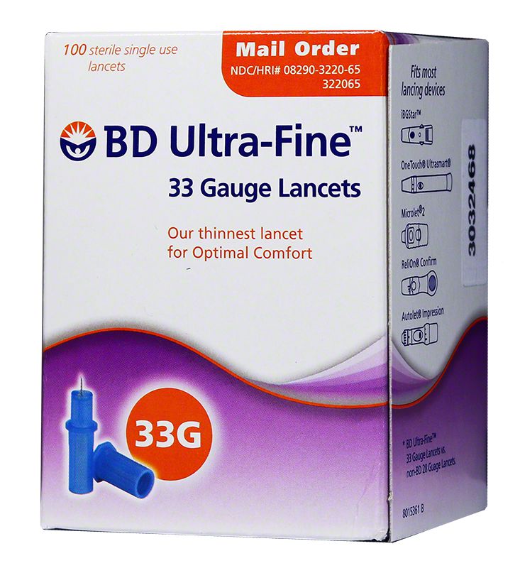 BD UltraFine Diabetic Lancets Lancets & Devices