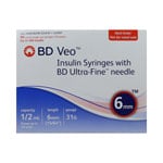 BD Veo Syringes 31g 1/2cc 6mm Case of 5 Boxes thumbnail