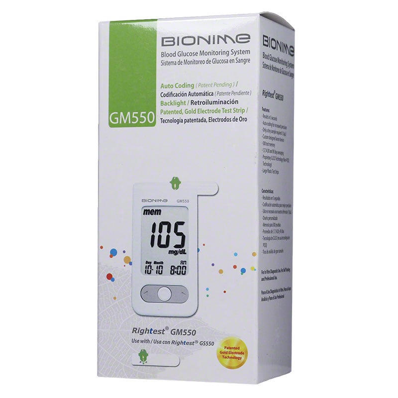 Bionime Rightest GM550 Blood Glucose Monitoring Kit