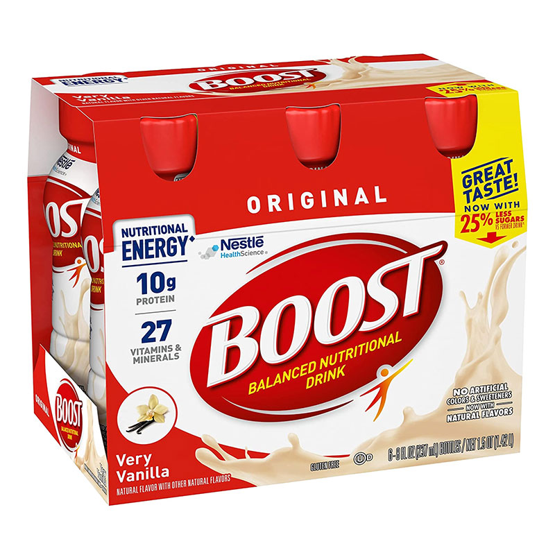 Nestle Boost Original Ready To Drink Very Vanilla 8oz Case of 24