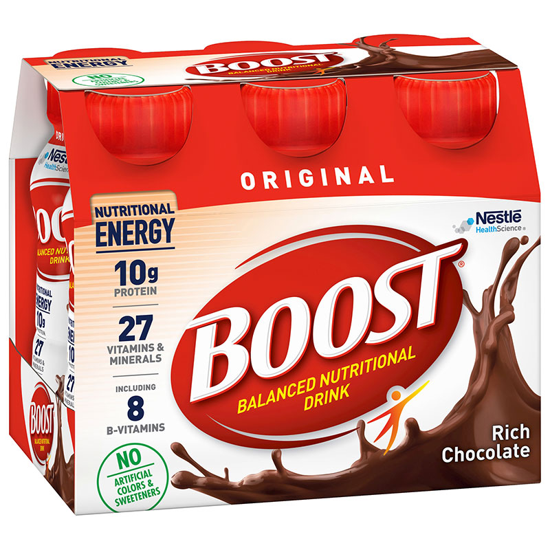 Nestle Boost Original Ready To Drink Rich Chocolate 8oz Case of 24