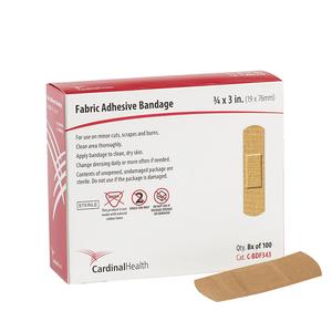 Cardinal Health Fabri-Flex Adhesive Bandage 3/4in x 3in 100ct