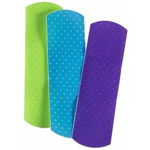 Cardinal Health Adhesive Plastic Bandage Neon Design 100ct
