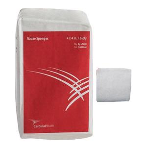 Cardinal Health 4 Inch 8-ply Standard Gauze Sponges 200ct