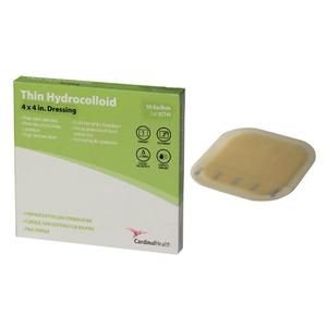 Cardinal Health 4 Inch Thin Hydrocolloid Dressing Box of 10