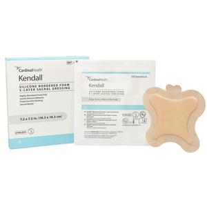 Cardinal Health Small Silicone Bordered Sacral Dressing Box of 5
