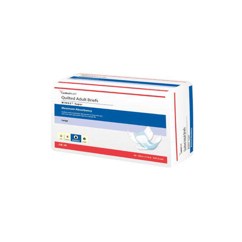 Cardinal Health Wings Large Super Quilted Adult Briefs 18ct