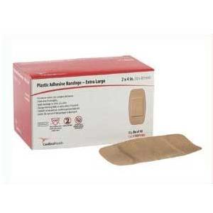 Cardinal Health Sheer Plastic Adhesive Bandage XL 2in x 4.5in 50ct