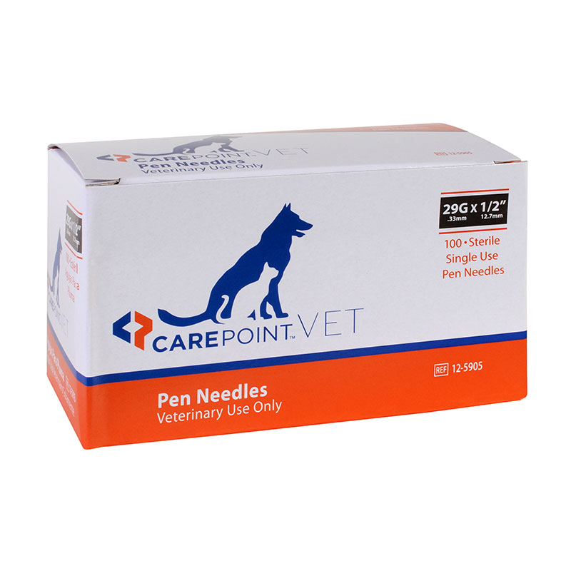 CarePoint Vet Pen Needles 29G 12mm Box of 100