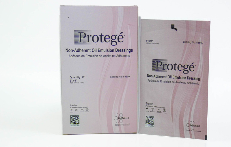 CellEra Protege Oil Emulsion Gauze 5x9 inch Box of 12