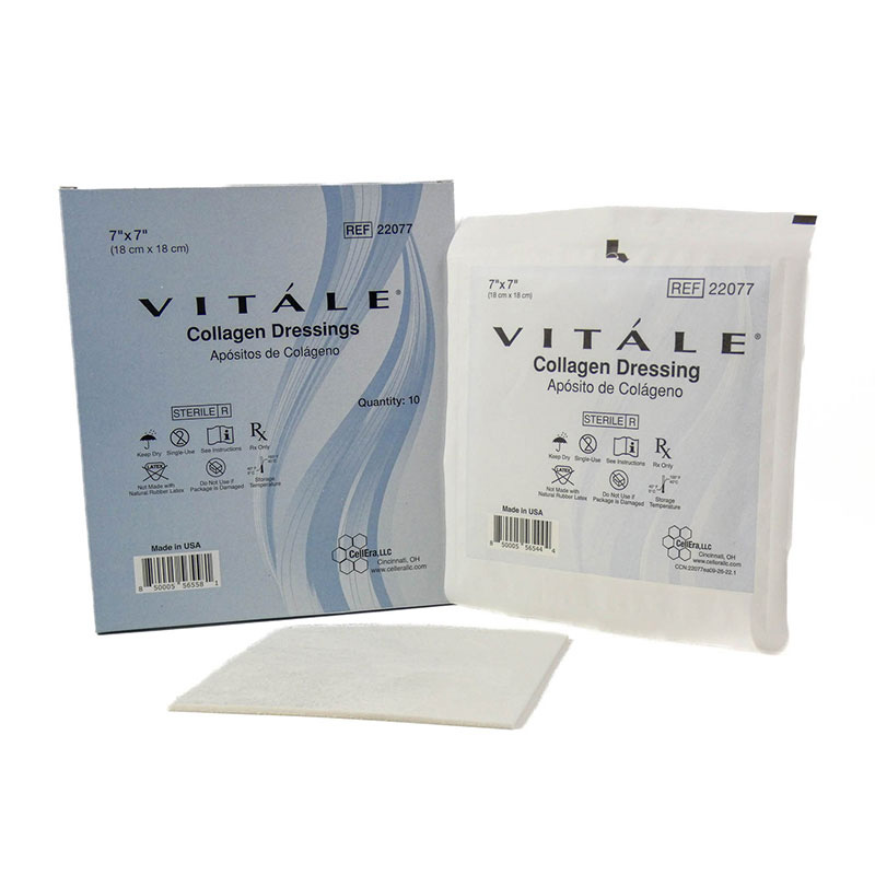 CellEra Vitale Collagen Dressing 7x7 inch Box of 10