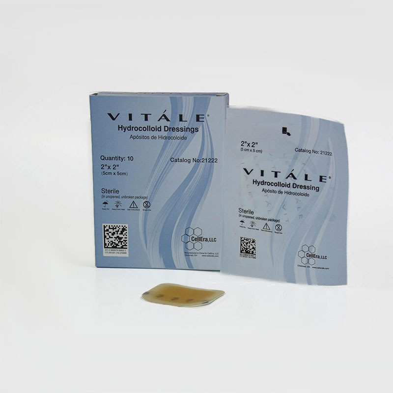 CellEra Vitale Hydrocolloid Dressing 2x2 inch Box of 10