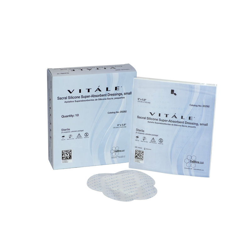 CellEra Vitale Silicone Sacral Super-Absorbent Dressing Small Box of 10