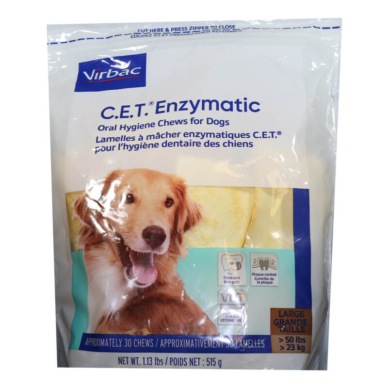 CET Enzymatic Oral Hygiene Chews for Dogs 30ct - Large Pack of 5