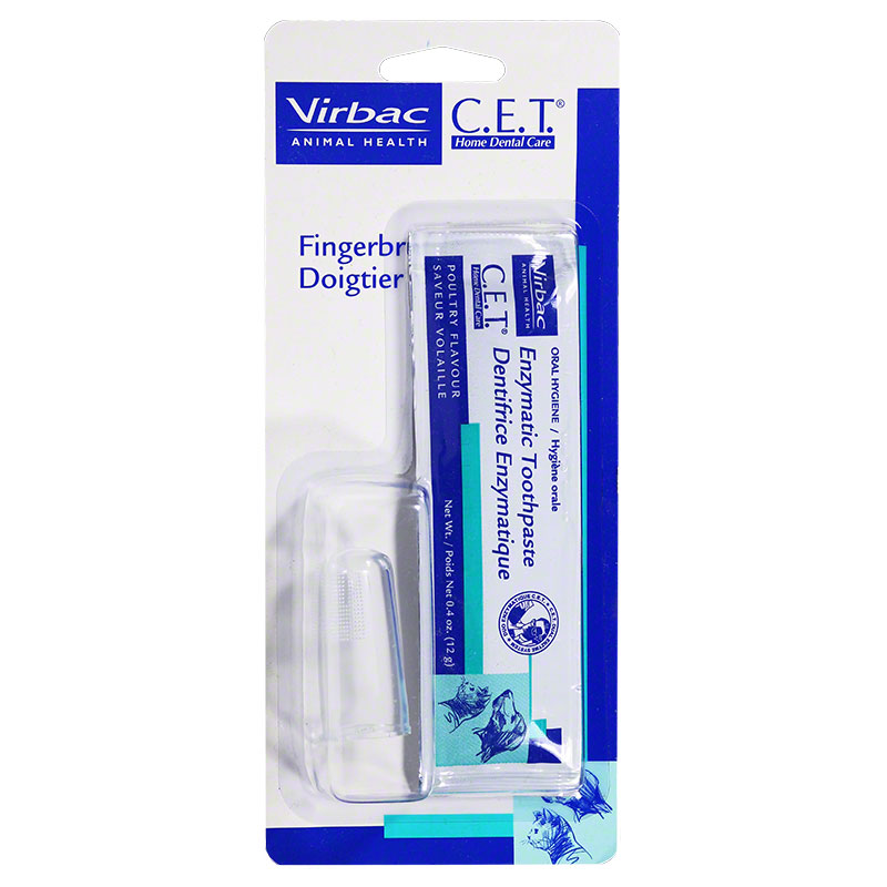 CET Finger Toothbrush with 12-gram Poultry Toothpaste