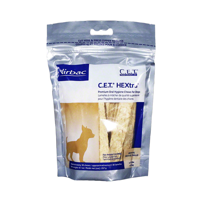 CET HEXtra Premium Chews For Dogs Petite 30/pk