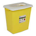 SharpSafety Chemotherapy Container 12 Gallon, Side Lid - Yellow thumbnail