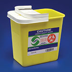 Chemotherapy Container PGII, Hinged Lid, 8 Gallon - Yellow thumbnail