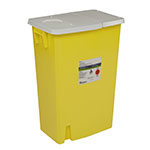 SharpSafety Chemotherapy Container 18 Gallon, Hinged Lid - Yellow thumbnail
