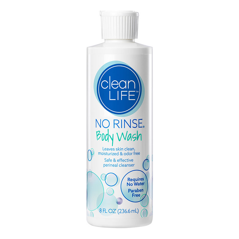 CleanLife No-Rinse Body Wash 2oz Box of 12