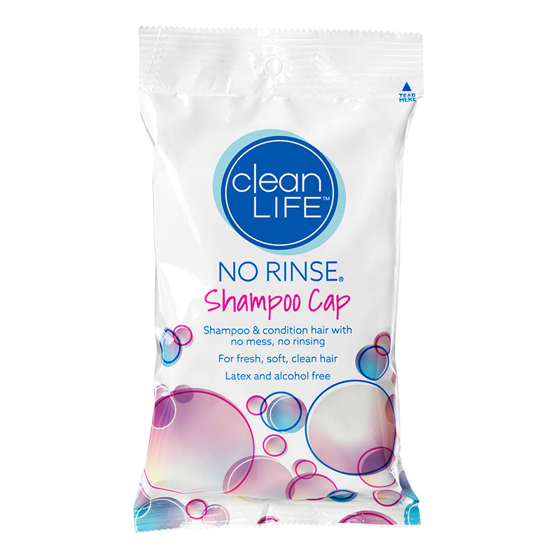CleanLife No-Rinse Shampoo Cap Box of 12