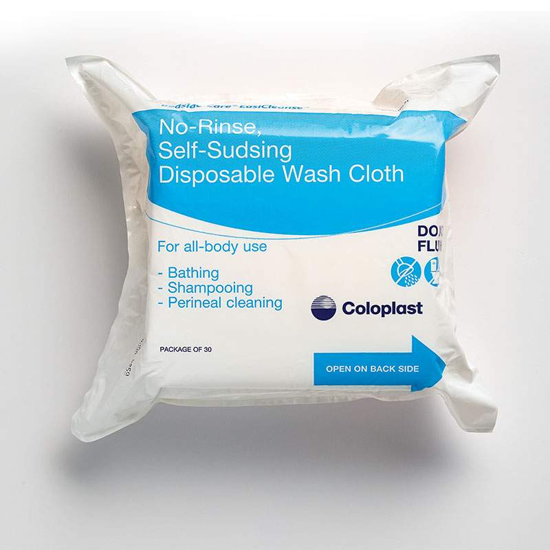 Coloplast Bedside-Care EasiCleanse Bath Disposable Washcloths 30/pk