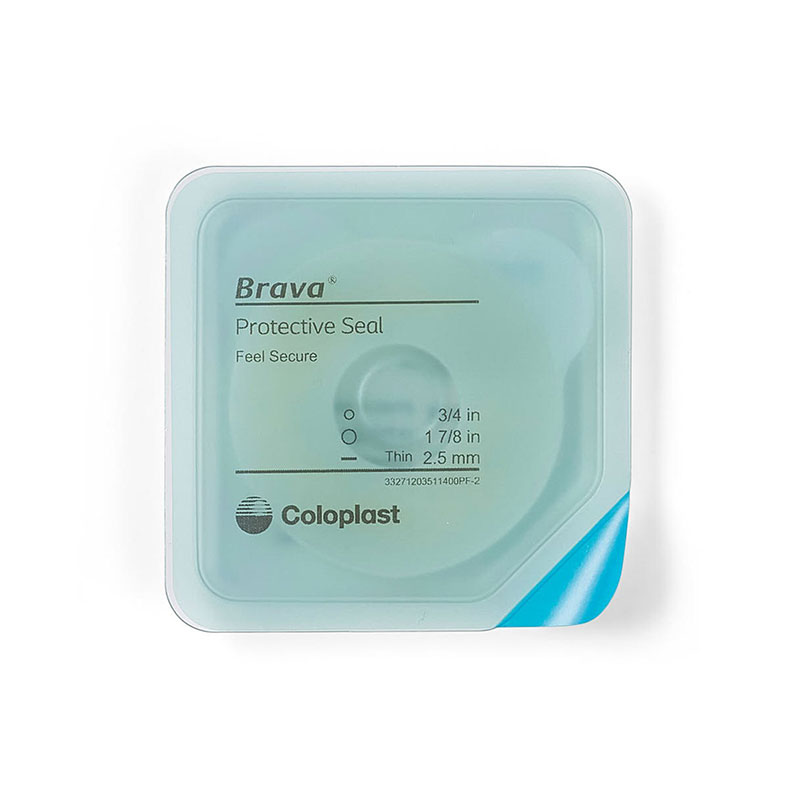 Coloplast Brava Protective Seal Thin 0.75 inch Starter Hole 2.5mm Box of 10