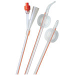 Folysil 2-Way 12" Silicone Catheter with Coude Tip, 3cc, 5ct - 10 FR thumbnail