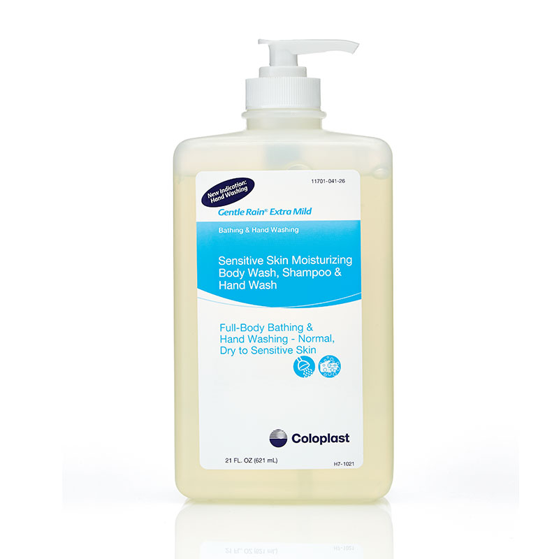 Coloplast Gentle Rain Extra Mild Body Wash, Shampoo, & Hand Wash 21oz
