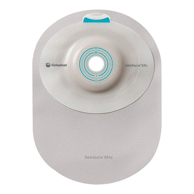 Coloplast Mio 1-Piece Closed Pouch Deep Maxi Opaque Cut-To-Fit Box of 10