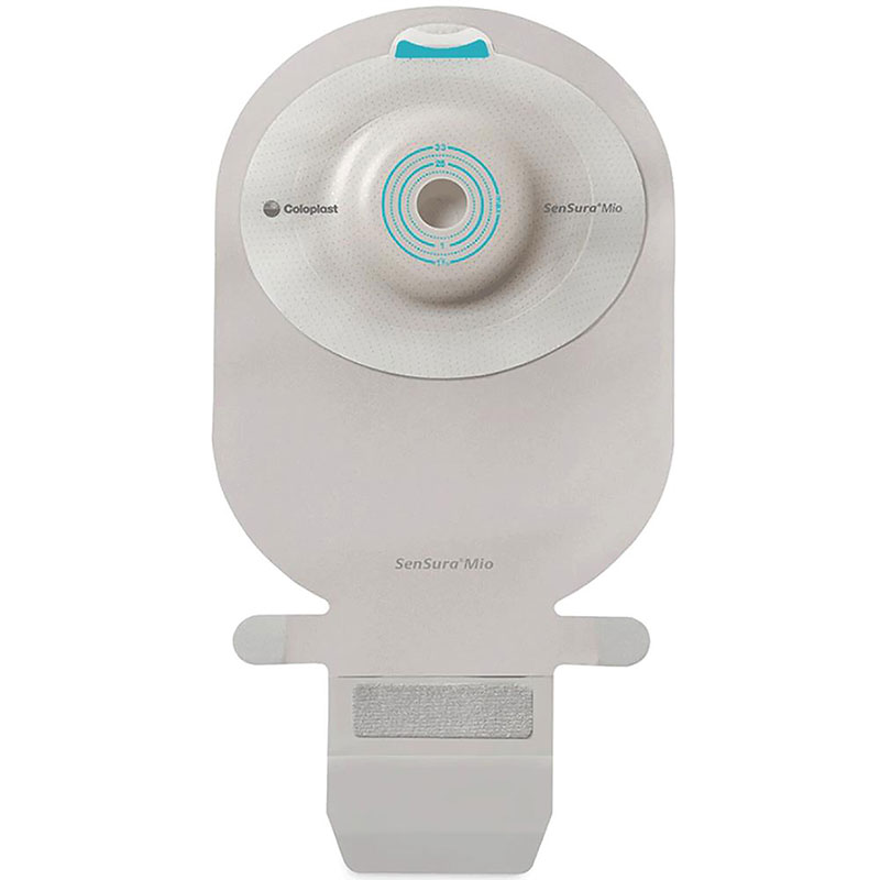 Coloplast Mio 1-Piece EasiClose Deep Convex Maxi Transparent Pre-cut 1 inch Box of 10