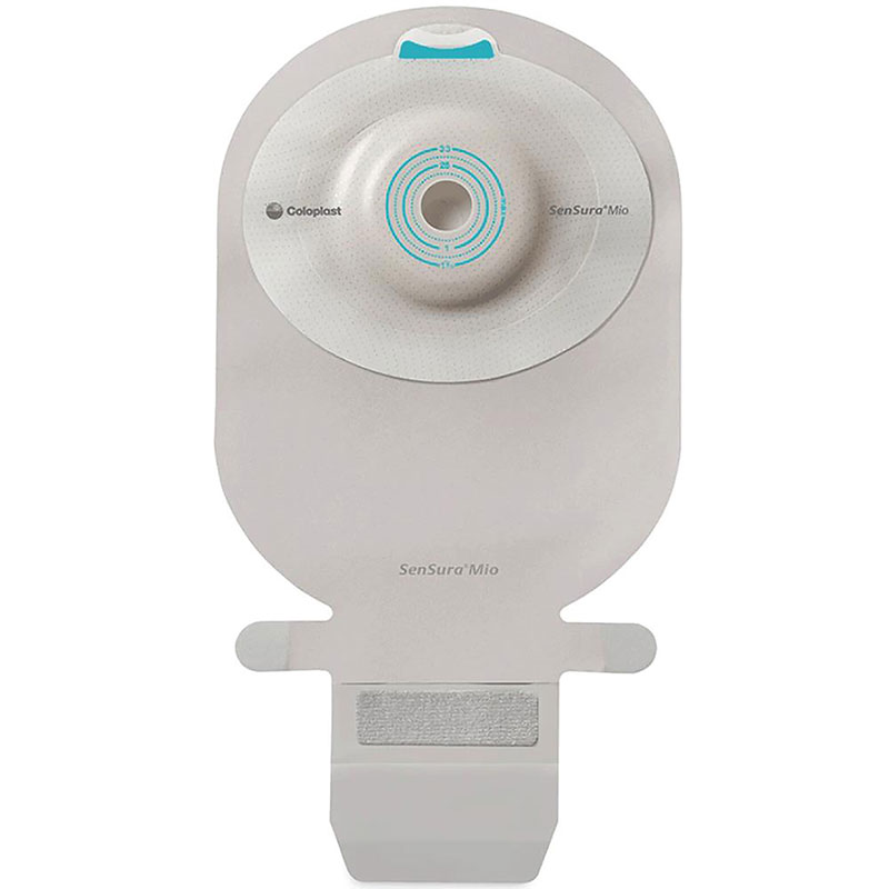 Coloplast Mio 1-Piece Urostomy Pouch Deep Convex Maxi Opaque Pre-cut 0.6875 inch Box of 10