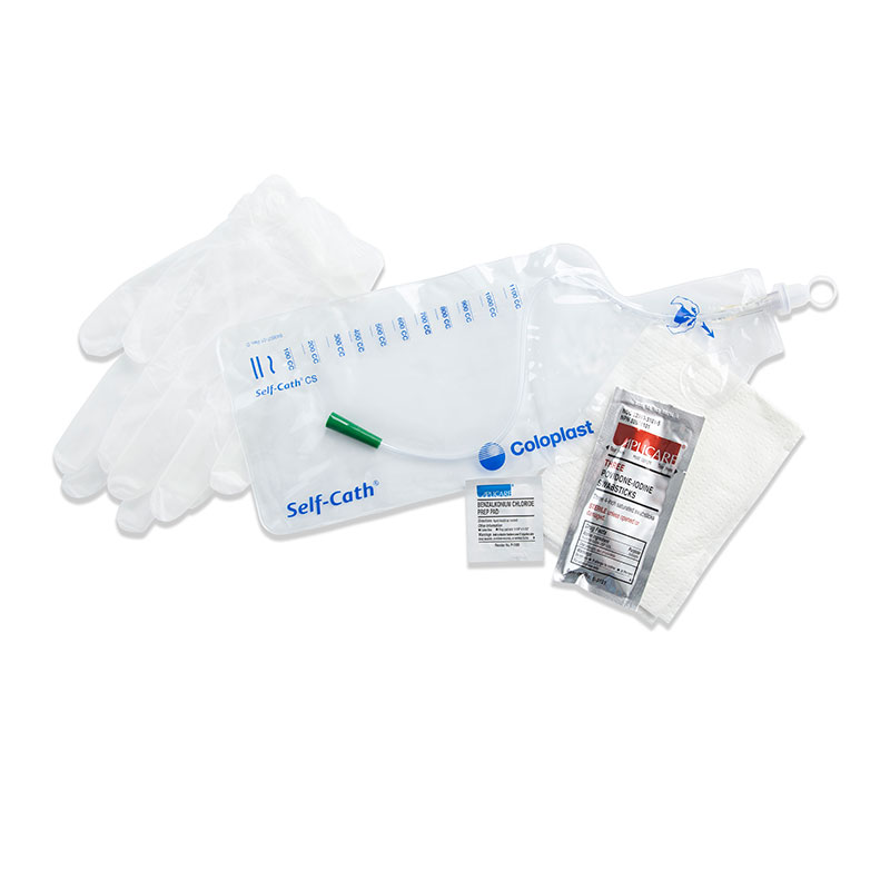 Coloplast Self-Cath Closed System Catheter with Collection Bag 14 FR 16 inch 1100ml Soft Box of 50