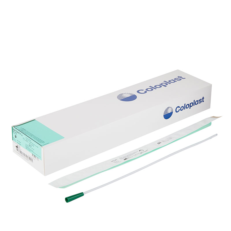 Coloplast Self-Cath Plus Straight 16 inch with Funnel End, 30ct - 14 FR