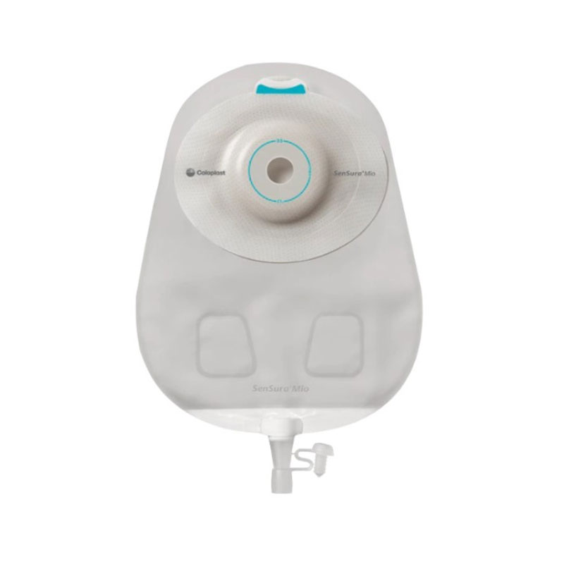 Coloplast SenSura Mio 1-Piece Urostomy Pouch Soft Maxi Trans Pre-cut 1 inch 25mm Box of 10