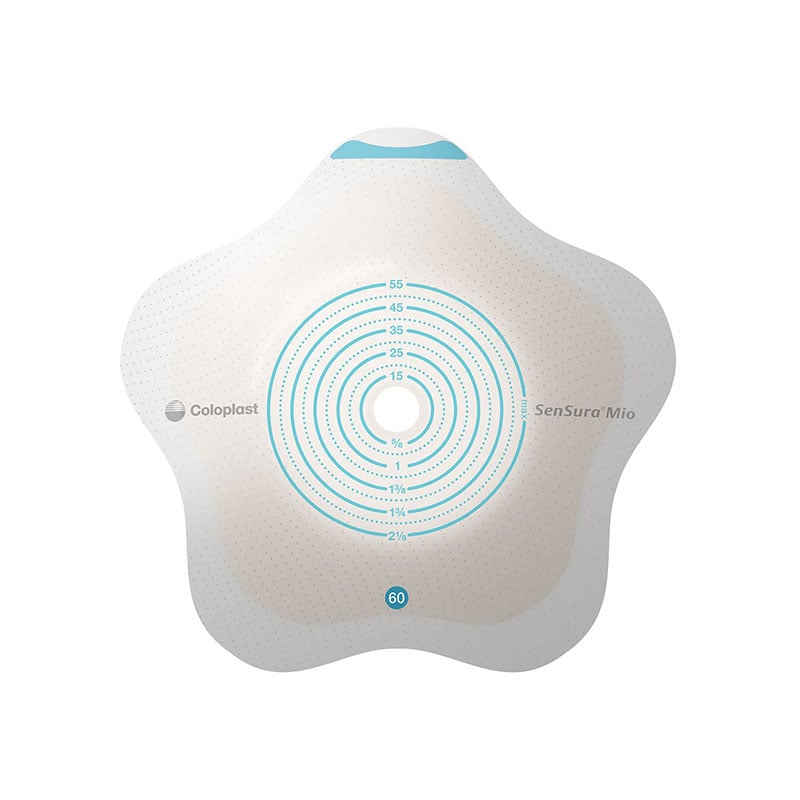 Coloplast Sensura Mio Click Convex Flip 2-Piece Barrier Pre-Cut 1.75 inch Yellow Box of 5