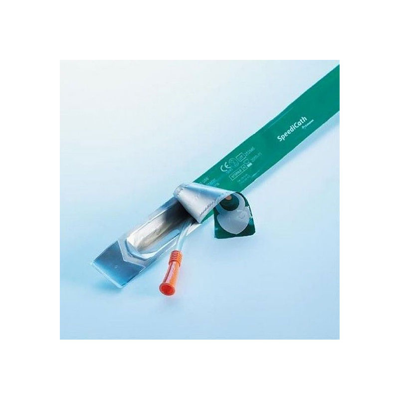 Coloplast SpeediCath Male Catheter with Insertion Supplies 12 FR 14 inch Box of 100