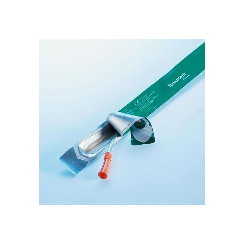 Coloplast SpeediCath Male Catheter with Insertion Supplies 16 FR 14 inch Box of 100