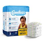 Comfees Baby Diapers-Size 3 Case of 144 thumbnail