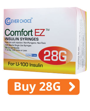 ComfortEZ 28G Insulin Syringes