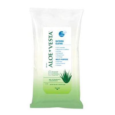 Convatec Aloe Vesta Bathing Cloths 8/pk - Case of 24 packs