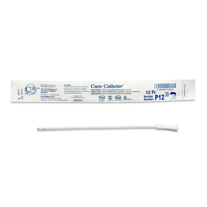 Convatec Cure Pediatric Straight Intermittent Catheter 12 FR 10 inch Case of 300