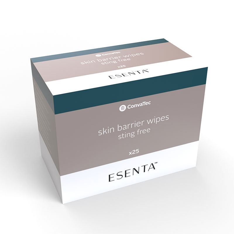 Convatec Esenta Sting Free Skin Barrier Wipes Box of 25